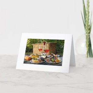 Carte 30e ANNIVERSAIRE=MEILLEUR ÂGE QUE LE VIN FIN