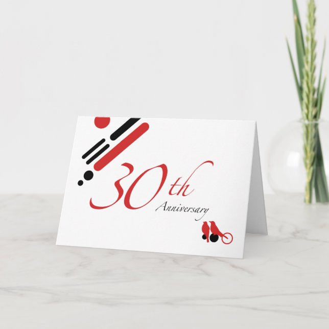 Carte 30e anniversaire (mod birds) (Devant)