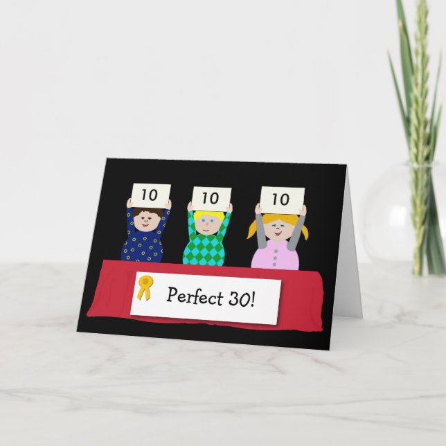 Carte 30e anniversaire personnalisable (Devant)