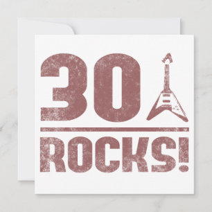 Carte 30e anniversaire Rocks