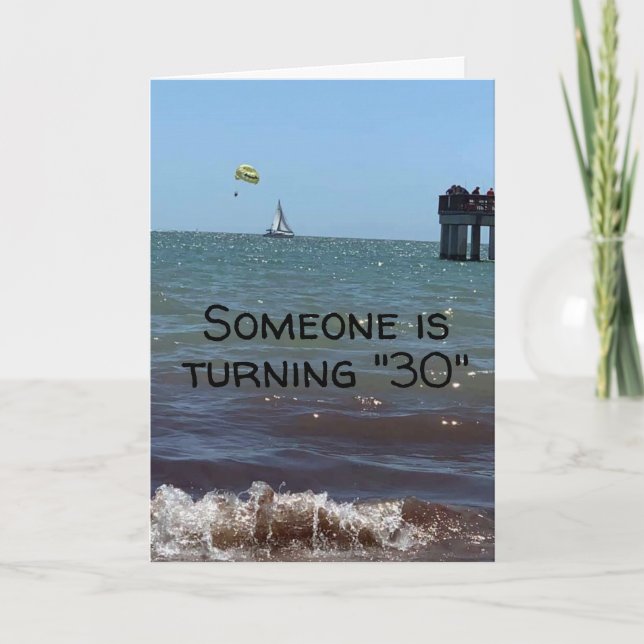 Carte ***30e ANNIVERSAIRE** SOUHAITE LE "MEILLEUR ENCORE (Devant)