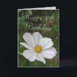 Carte 30e Birthday Card de Janz<br><div class="desc">Custom Greeting Card Designs by Janz © 2008-2019 Jan Fitzgerald Tous droits réservés. Graphc design,  art,  et photographe par Jan et Michael Fitzgerald.</div>