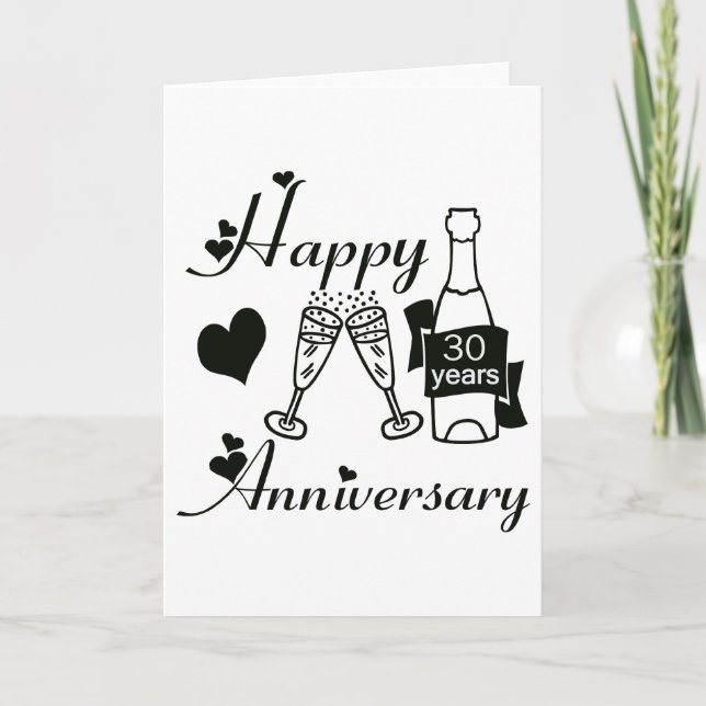 Carte 30ème. Anniversaire (Devant)