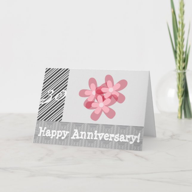 Carte 30ème anniversaire de mariage (Devant)