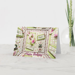 Carte 30ème Fille d'anniversaire