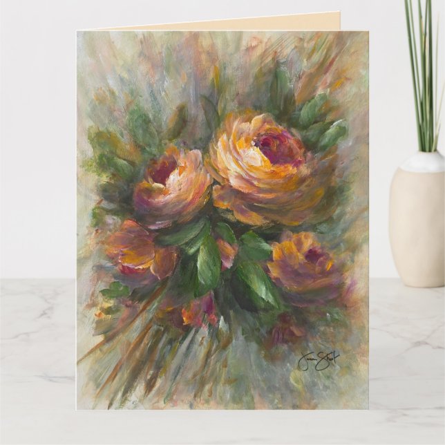 Carte 315 Roses 8,5 x 28 cm (Devant)