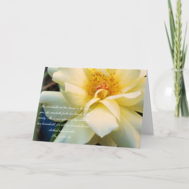 Carte 31:20 de ~Pro de collection des proverbes 31 - 21 (Devant)