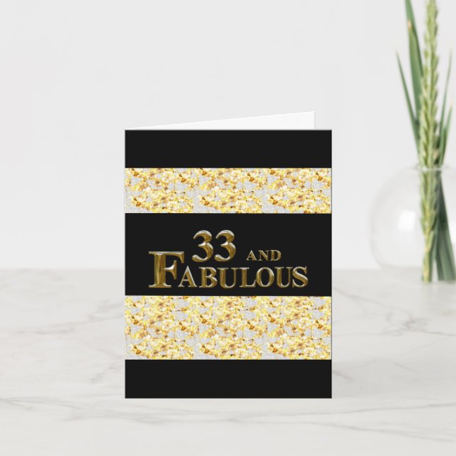 Carte 33e anniversaire  (Devant)