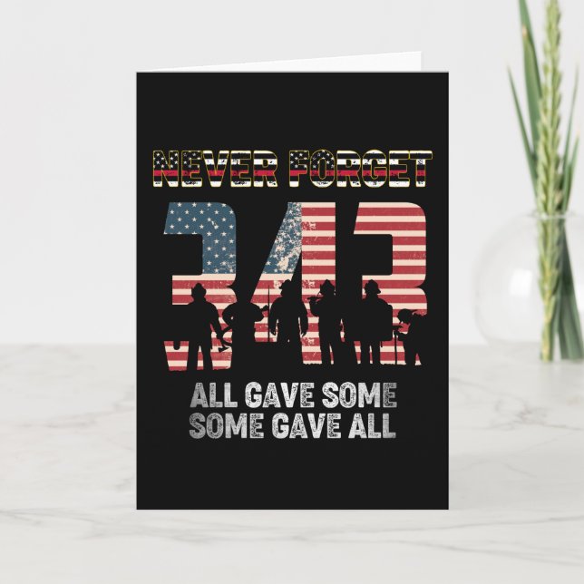 Carte 343 Pompier N'Oubliez Jamais Tout Donné Environ 21 (Devant)