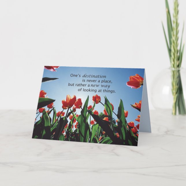 Carte 3521 Tulips Destination Recovery Encouragement (Devant)