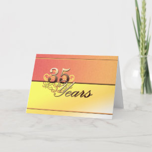 Carte 35 ans (anniversaire du mariage)