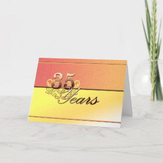 Carte 35 ans (anniversaire du mariage)