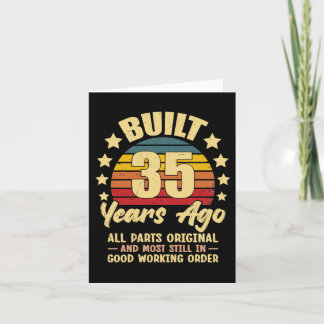 Carte 35 Years Ago All Parts Original 35th Birthday