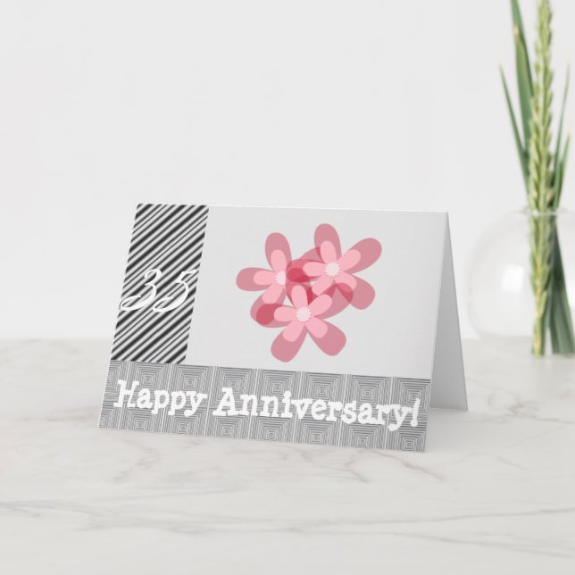 Carte 35e anniversaire du mariage (Devant)