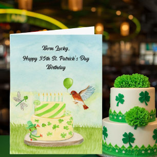 Carte 35e Joyeux anniversaire de la Saint-Patrick