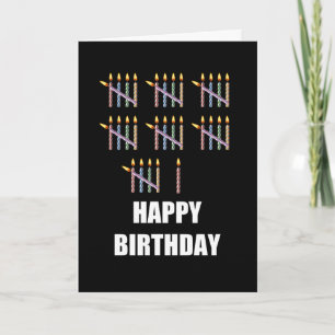 Carte 36e anniversaire avec bougies