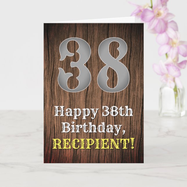 Carte 38e anniversaire : Pays inspiré par l'Ouest Look,  (Orchidée)