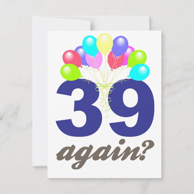Carte 39 Encore ? Cadeaux d'anniversaire / Souvenirs (Devant)