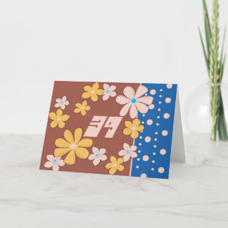 Carte 39e anniversaire
