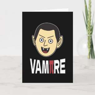 Carte 3.14 Vampire Pi Pun Blague drôle de maths