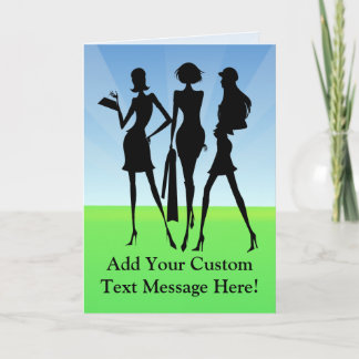 Carte 3 Amis Femmes Shopping