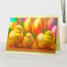 3 Gold Little Easter Chicks Collection