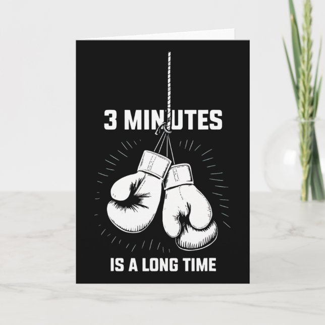 Carte 3 minutes, c'est un long moment de boxe drôle kick (Devant)