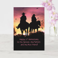 3e Anniversaire Cute Country Couple Cheval d'équit