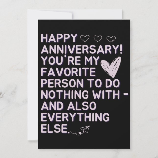 Carte 3e anniversaire de mariage (Devant)