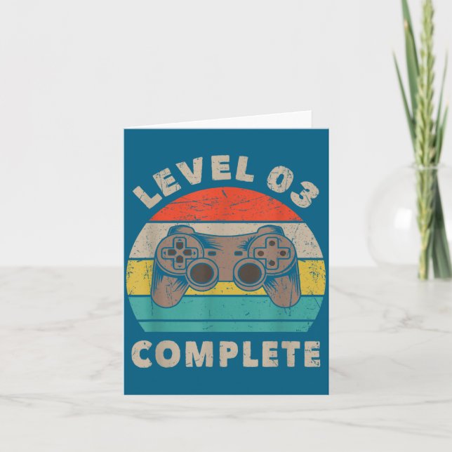 Carte 3e anniversaire de mariage 3 Lui (Devant)