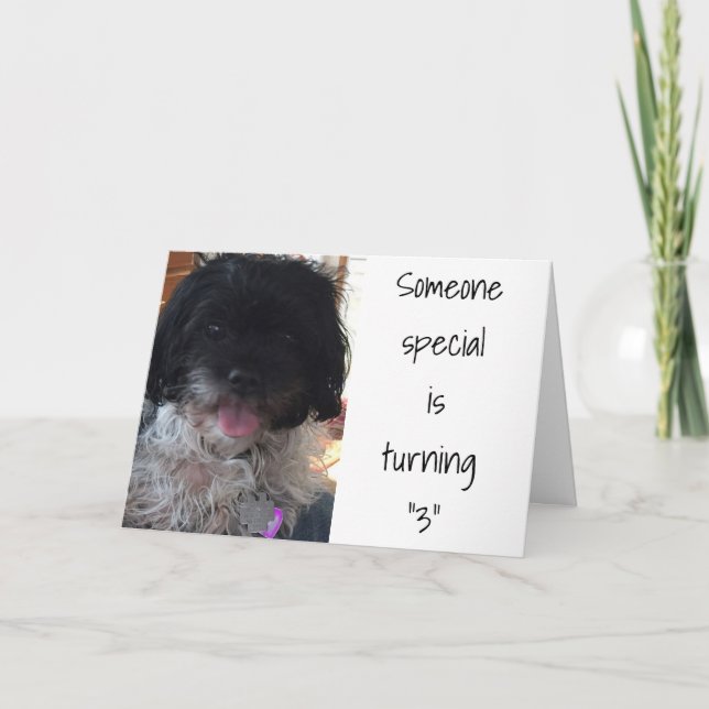 Carte "3e anniversaire" pour un "enfant spécial" (Devant)