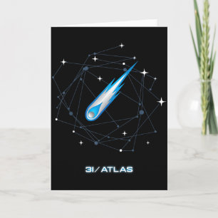 Carte 3i Atlas Comète interstellaire 2025 Astronomie spa