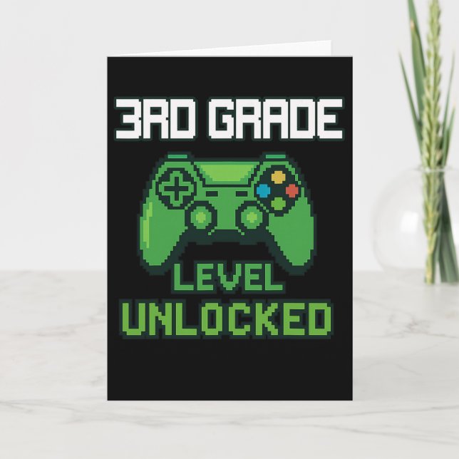 Carte 3rd Grade Level Unlocked Gamer Ck To School Boys G (Devant)