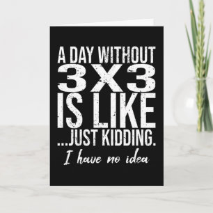 Carte 3x3 funny sports gift idea