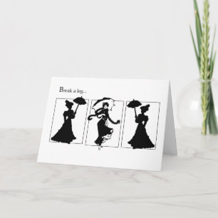 Carte 4059 Tourner du siècle Dames Bonne chance