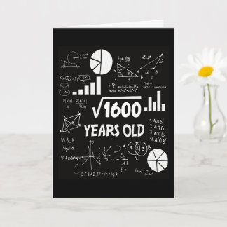Carte 40 Ans Enseignant de mathématiques Anniversaires 4