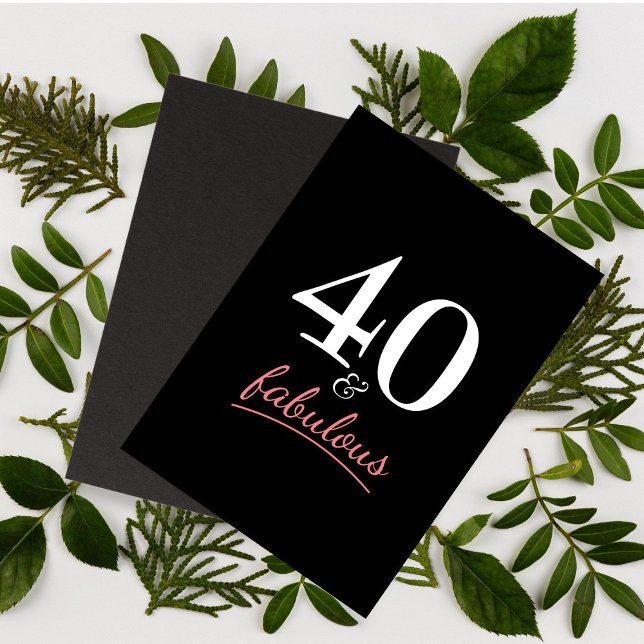 Carte 40 et Fabuleux fête d'anniversaire (Créateur téléchargé)
