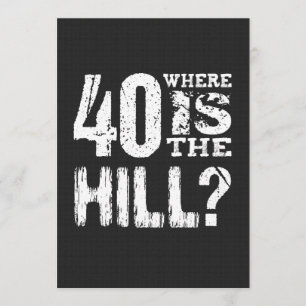 Carte 40 Où Est La Colline Drôle 40e Anniversaire BL01