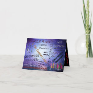 Carte 40e âge est juste un nombre Anniversaire Personnal