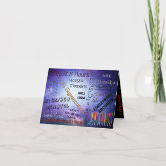 Carte 40e âge est juste un nombre Anniversaire Personnal