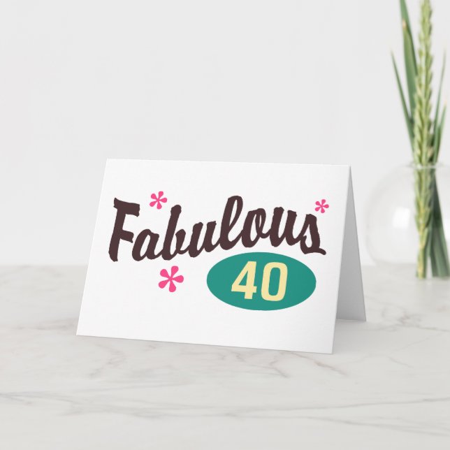 Carte 40e anniversaire (Devant)