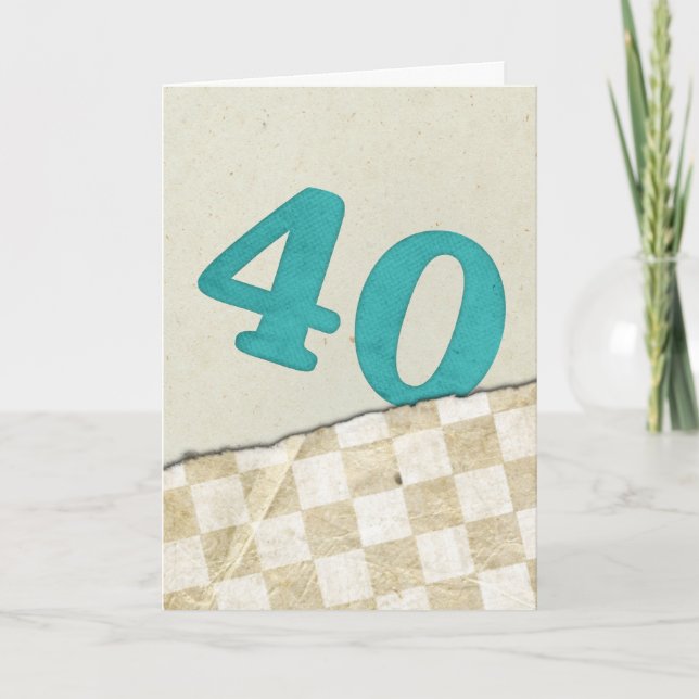 Carte 40e anniversaire (Devant)