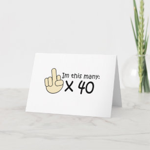Carte 40e anniversaire