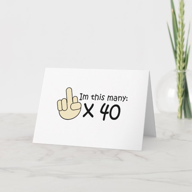 Carte 40e anniversaire (Devant)