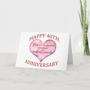 Carte 40e anniversaire