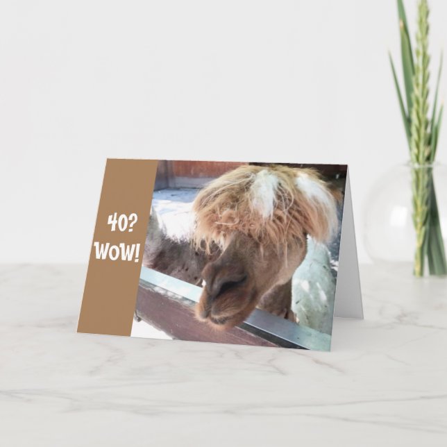 Carte **40e ANNIVERSAIRE** AVOIR UN MOMENT DIFFICILE À C (Devant)