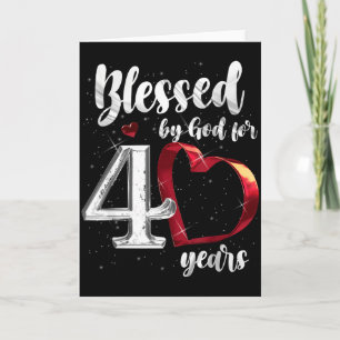 Carte 40e anniversaire bénis par Dieu pendant 40 ans Ann