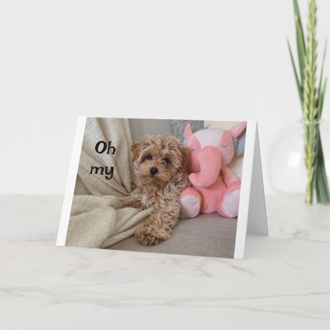 Carte *40e ANNIVERSAIRE* QUELQUE CHOSE À "REGARDER" (Devant)