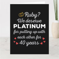 40ème anniversaire du Mariage I - Ruby Funny Coupl