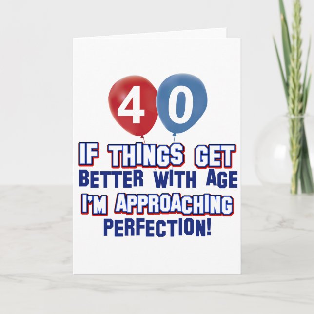 Carte 40th birthday designs (Devant)